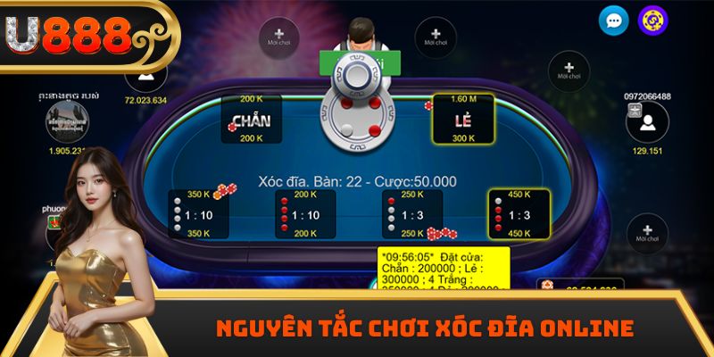 Nguyên tắc chơi xóc đĩa online 